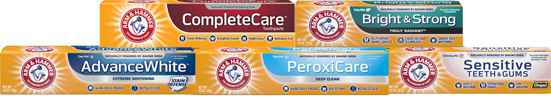 ARM & HAMMER Toothpaste product line