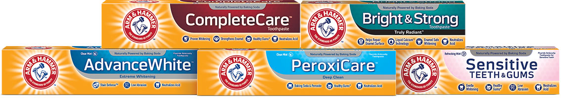 Línea de pastas dentales ARM & HAMMER